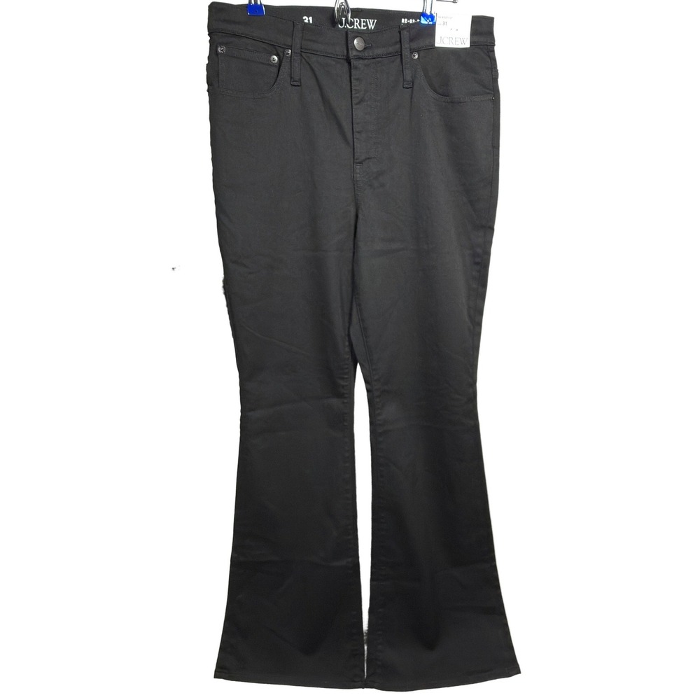 J.Crew '03 Bootcut Jeans Size 31 Womens High Rise Stretch Black CC512